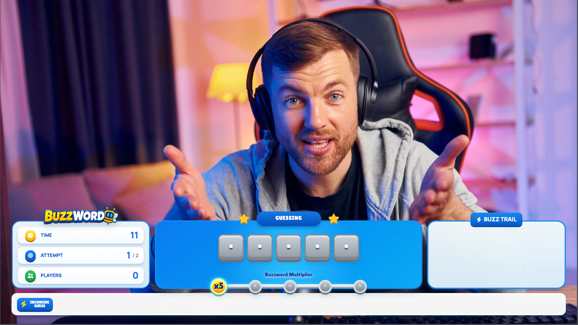 Buzzword lower-third broadcast layout